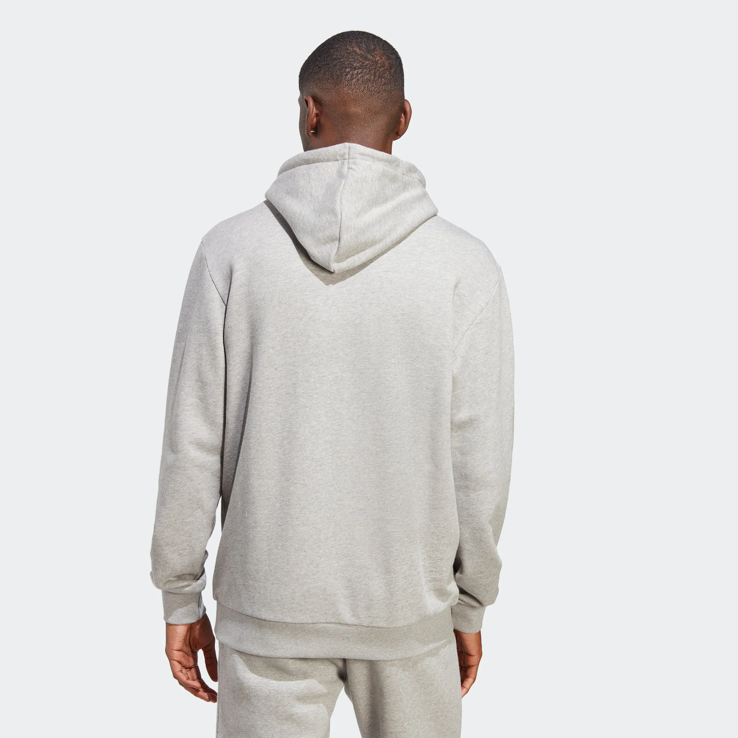 Men's adidas Originals Adicolor Classics Trefoil Hoodie Grey