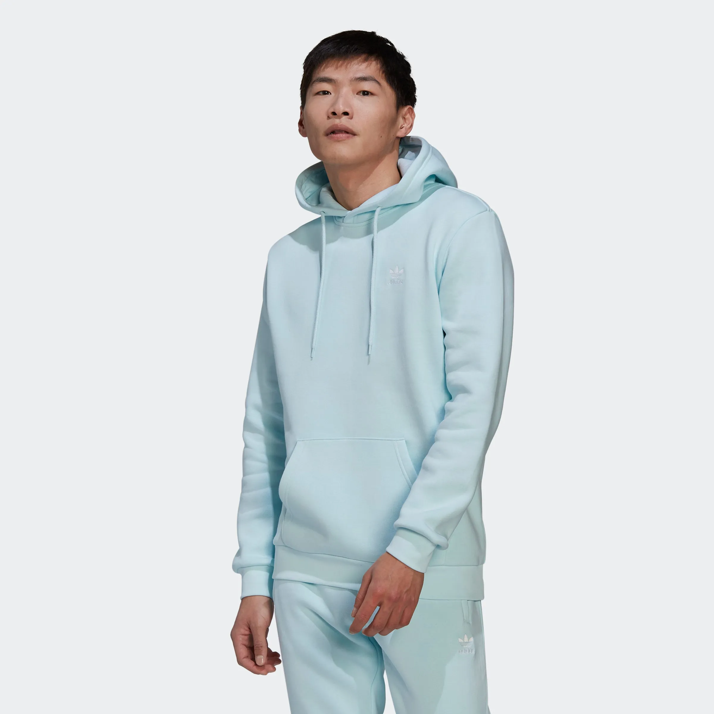 Men's adidas Originals Adicolor Essentials Trefoil Hoodie Almost Blue