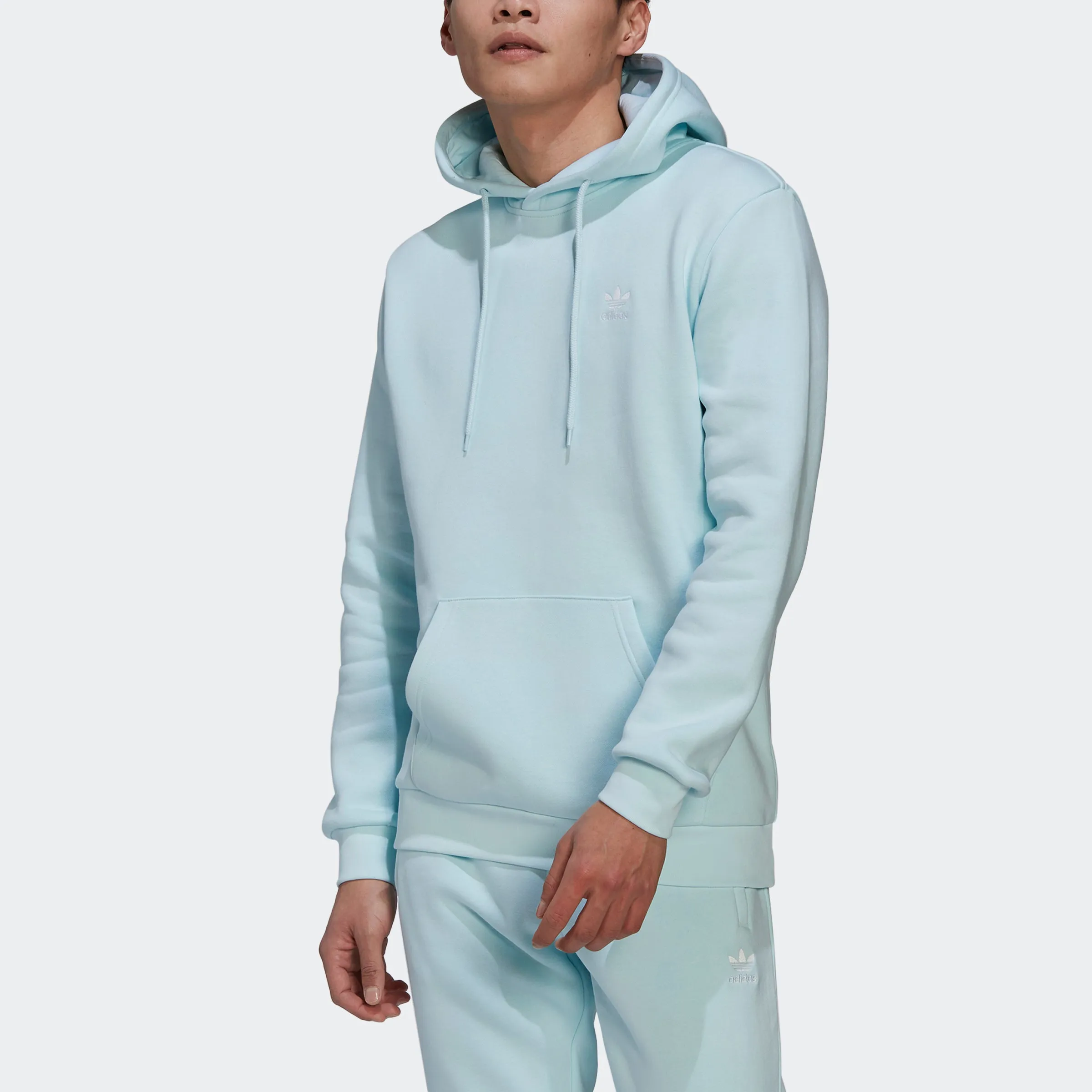 Men's adidas Originals Adicolor Essentials Trefoil Hoodie Almost Blue