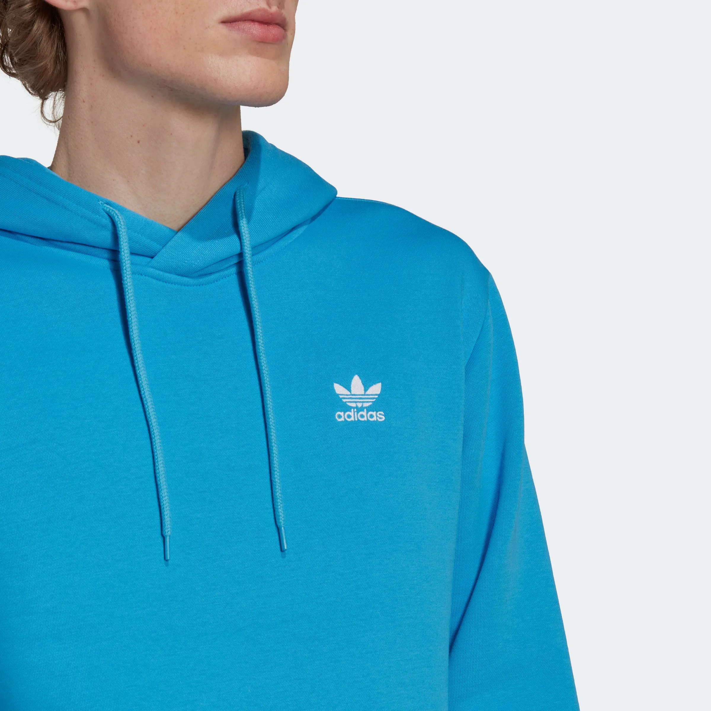 Men's adidas Originals Adicolor Essentials Trefoil Hoodie Pulse Blue