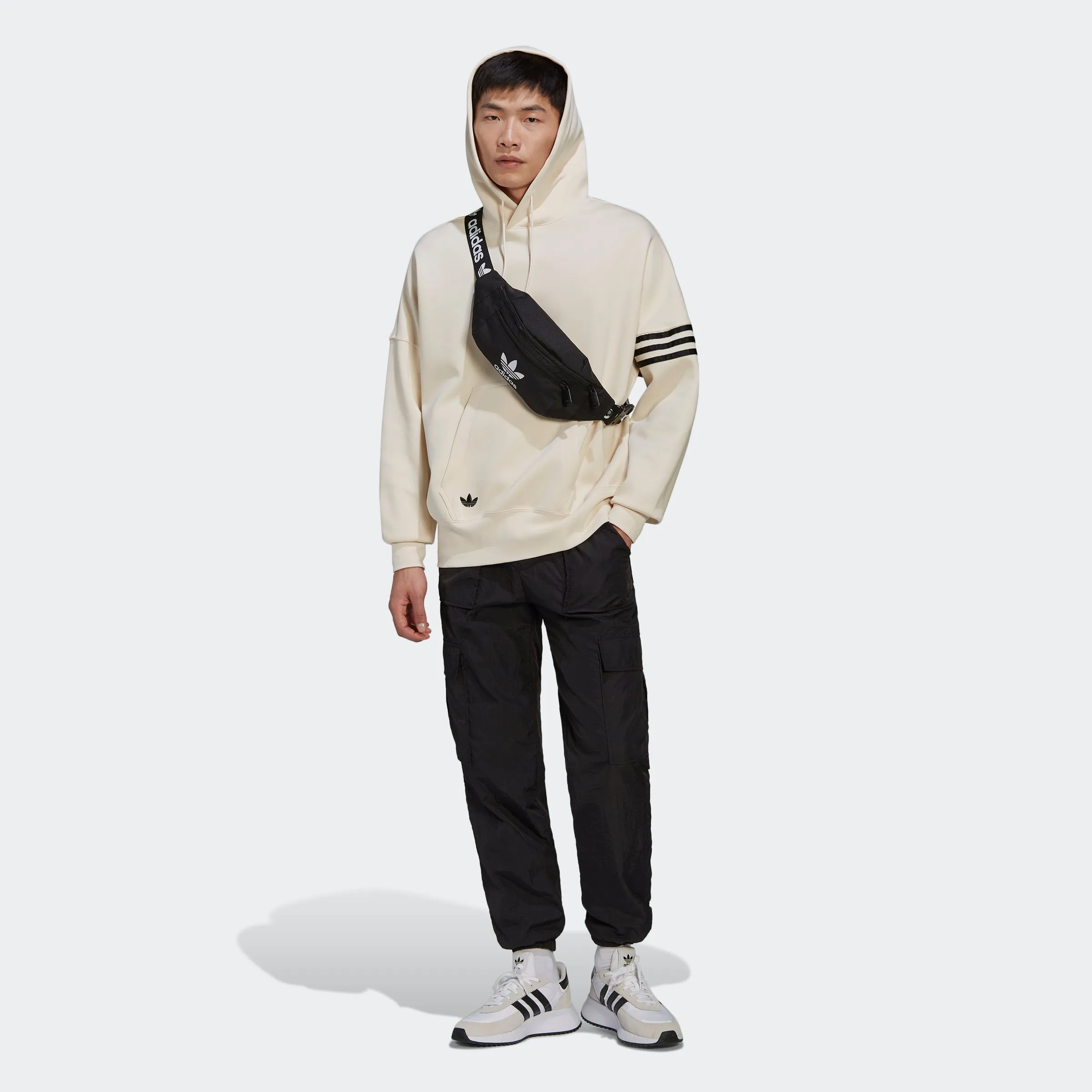 Men's adidas Originals Adicolor Neuclassics Hoodie Wonder White