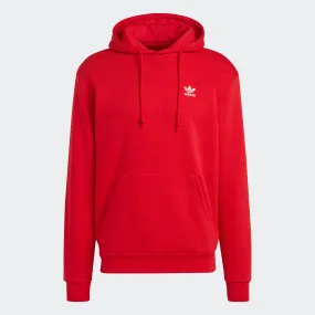 Men's adidas Originals Trefoil Essentials Hoodie Scarlet