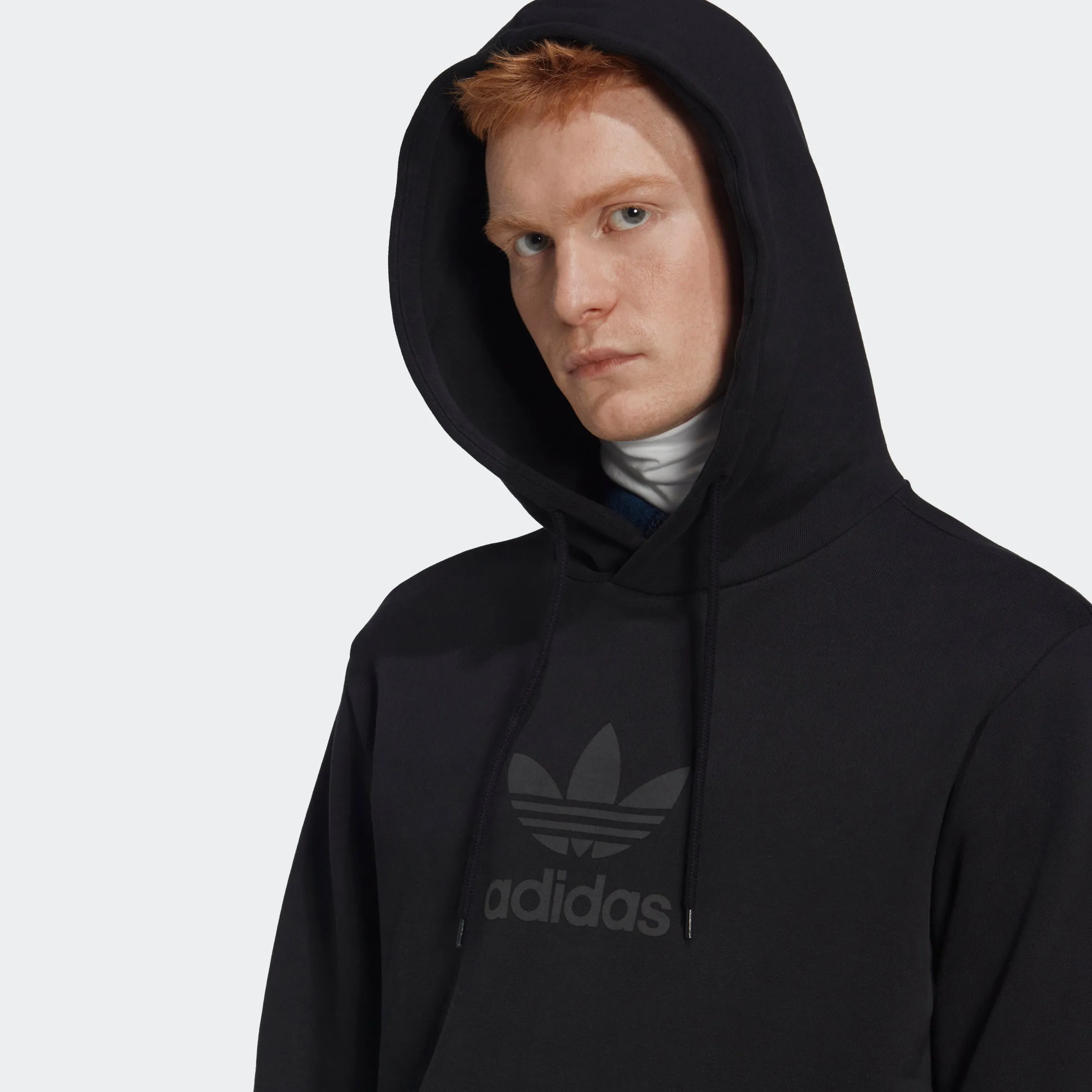 Men's adidas Originals Trefoil Series Street Hoodie Black