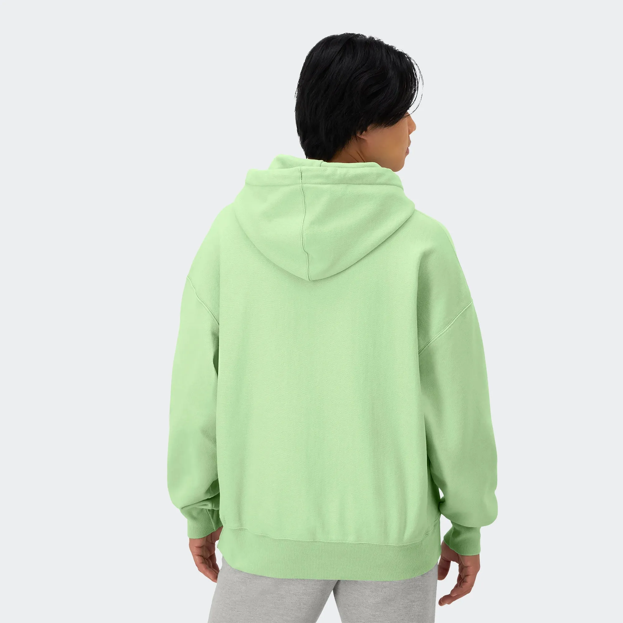 Men's Champion Arena Reverse Weave Hoodie Washed Cresting Wave Green