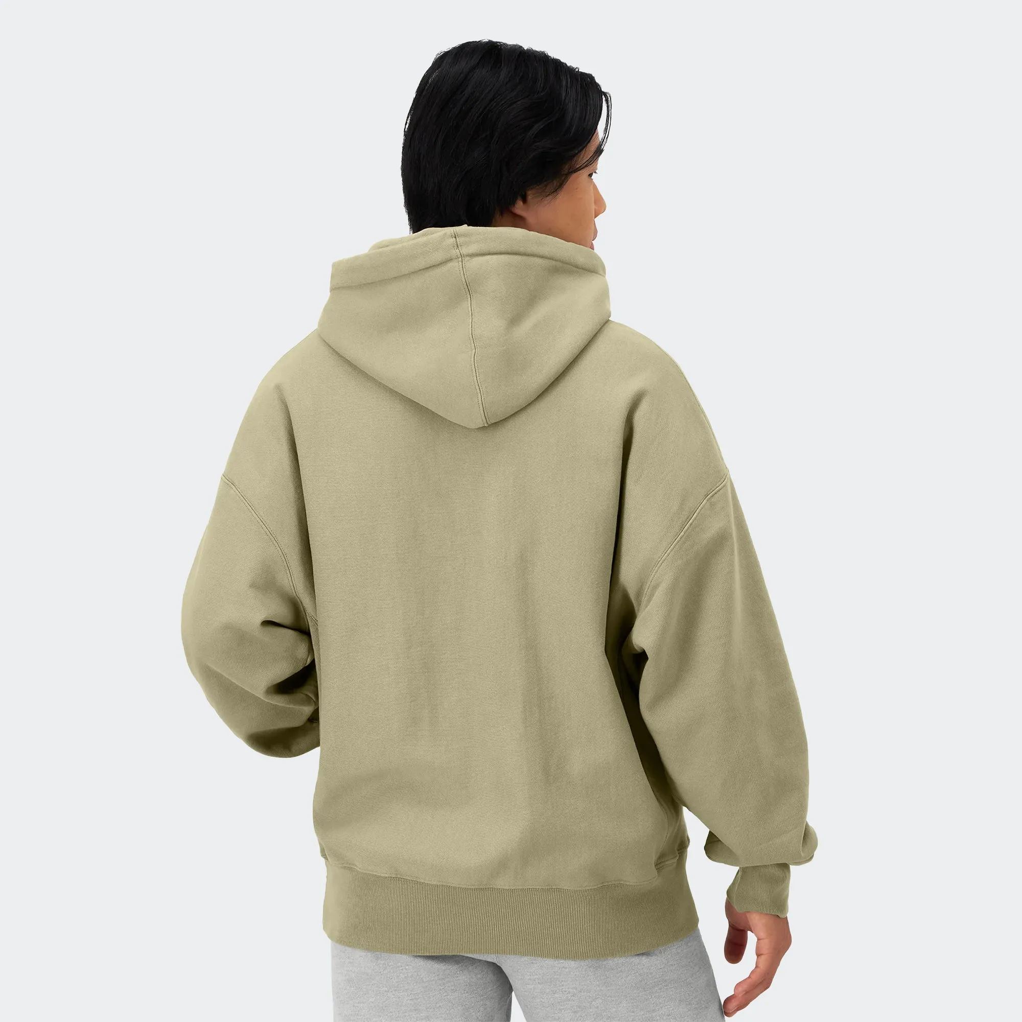 Men's Champion Arena Reverse Weave Hoodie Washed Sandstone Green