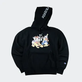 Men's Champion Reverse Weave Disney Friends Hoodie Black