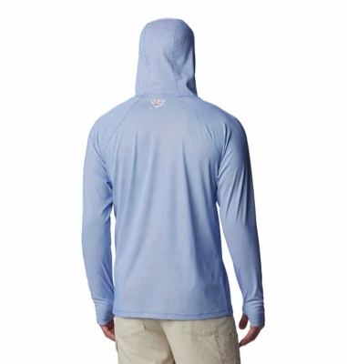 Men's Columbia PFG Terminal Deflector ZERO Hooded Long Sleeve T-Shirt