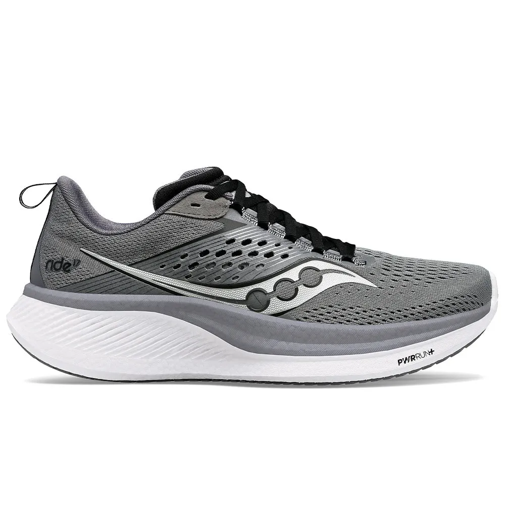 Men's Saucony Ride 17, Cinder/Black, 11 D Medium