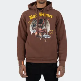 Men's TWO MILL TWENTY Bad Sinner Hoodie Brown