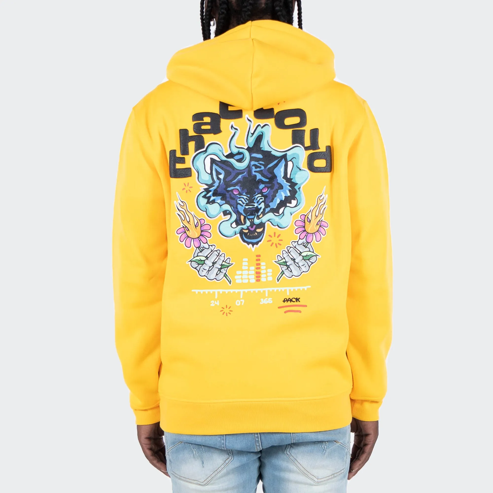 Men's TWO MILL TWENTY That Loud Hoodie Yellow