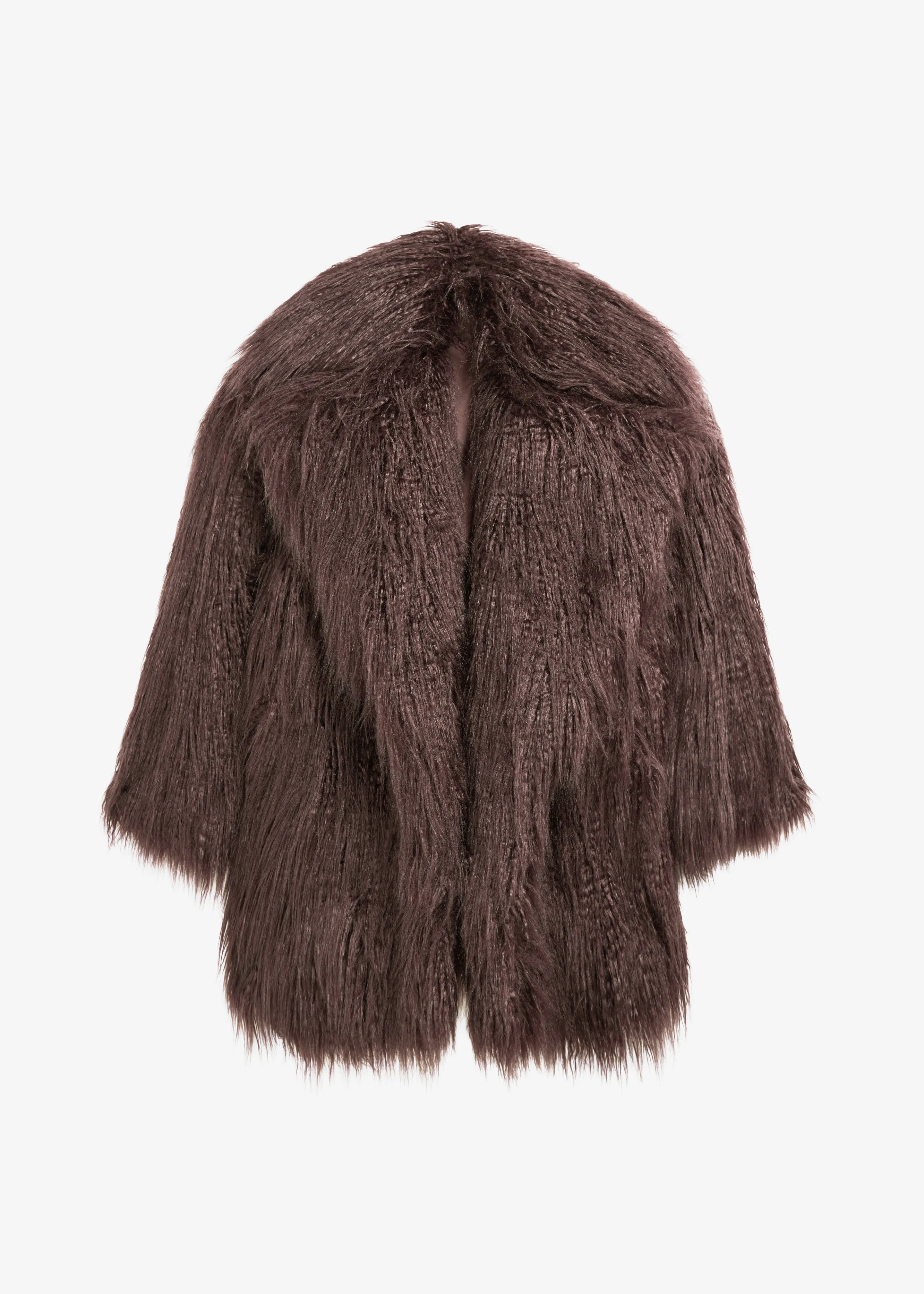 Miley Faux Fur Jacket - Brown