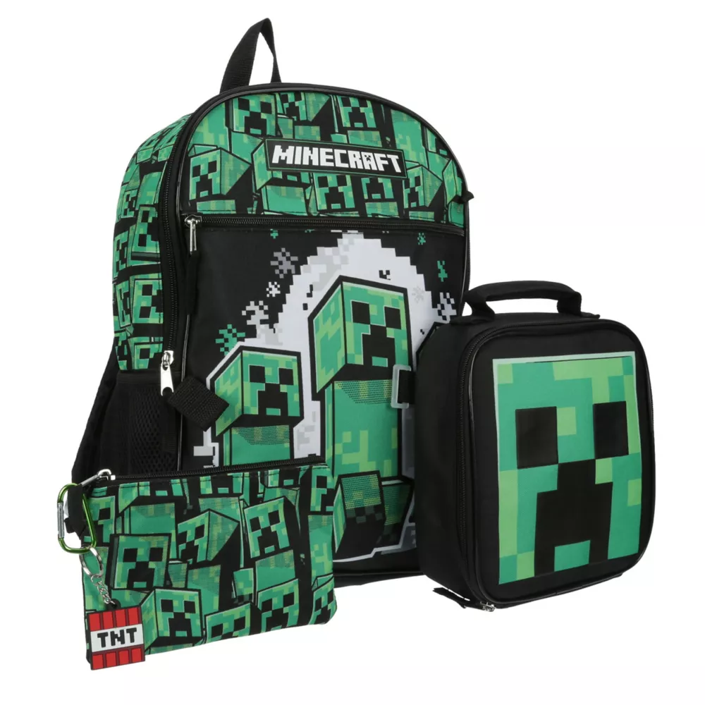 MINECRAFT  BOYS MINECRAFT 5 PIECE BACKPACK SET