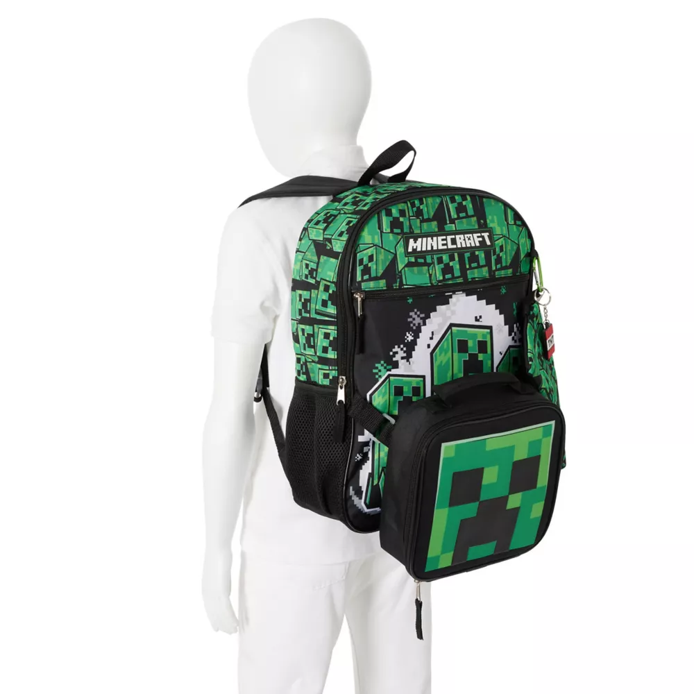 MINECRAFT  BOYS MINECRAFT 5 PIECE BACKPACK SET