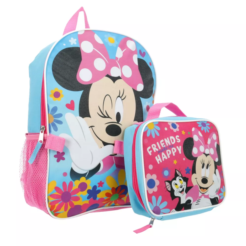 MINNIE MOUSE  GIRLS MINNIE MOUSE BACKPACK SET WITH LUNCH BOX