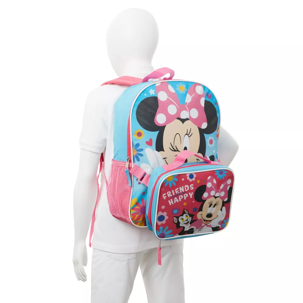 MINNIE MOUSE  GIRLS MINNIE MOUSE BACKPACK SET WITH LUNCH BOX