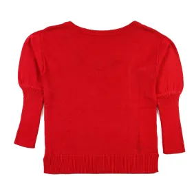 Monnalisa Ruby Red Monnalisa Bateau Pullover