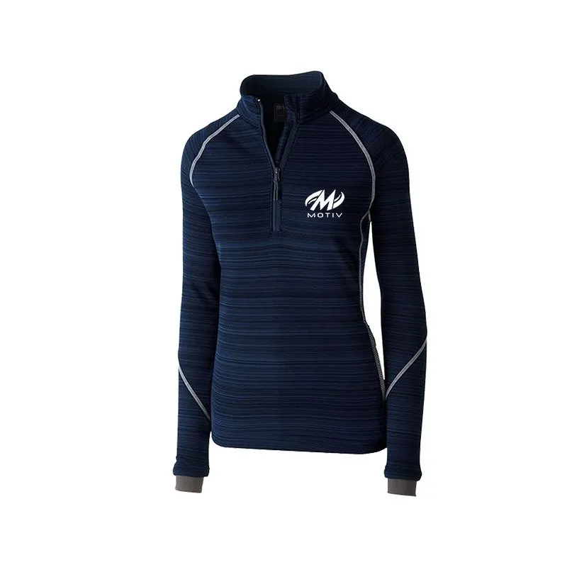 Motiv Navy Ascent Ladies Deviate Bowling Pullover