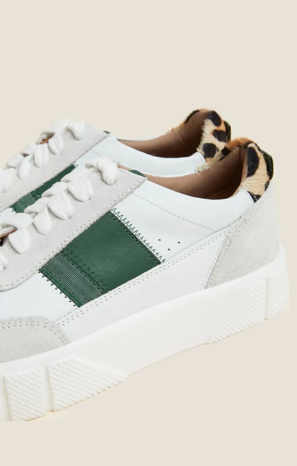 M&S Leather Chunky Side Detail Trainers