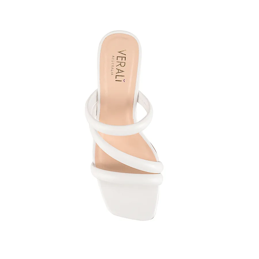 NaeNae Block Heel Sandals - White