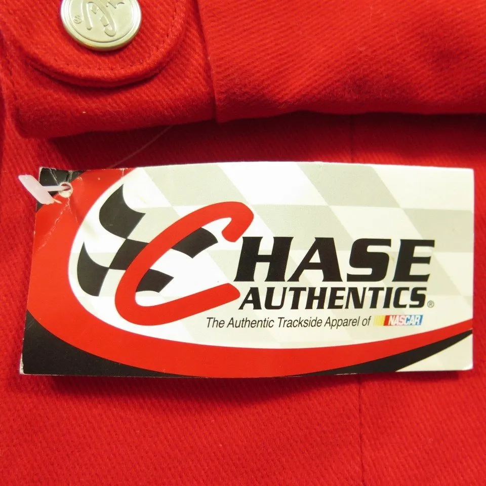 NASCAR Racing Jacket Womens S Embroidered Budweiser Chase Authentics Red