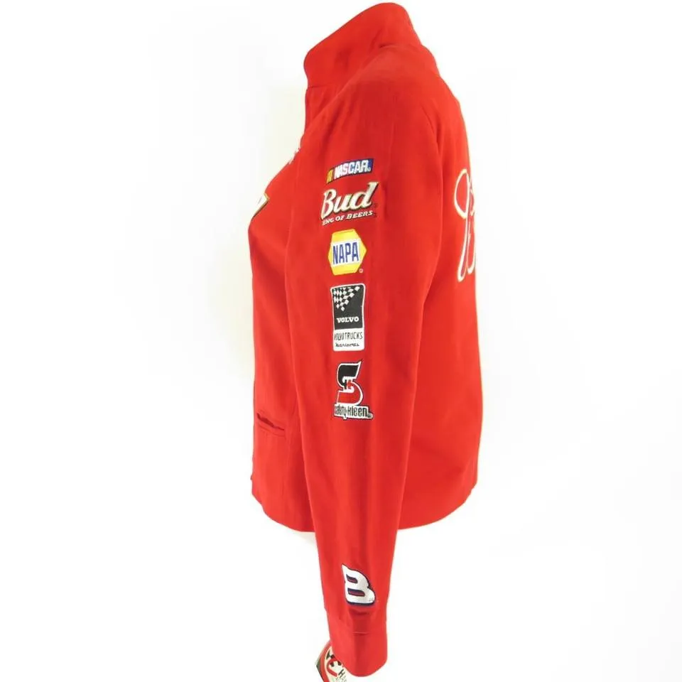 NASCAR Racing Jacket Womens S Embroidered Budweiser Chase Authentics Red