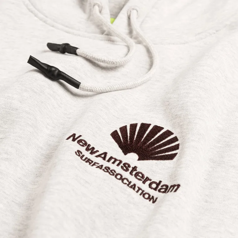 New Amsterdam Surf Association Logo Hoodie Ash / Vineyard Wine