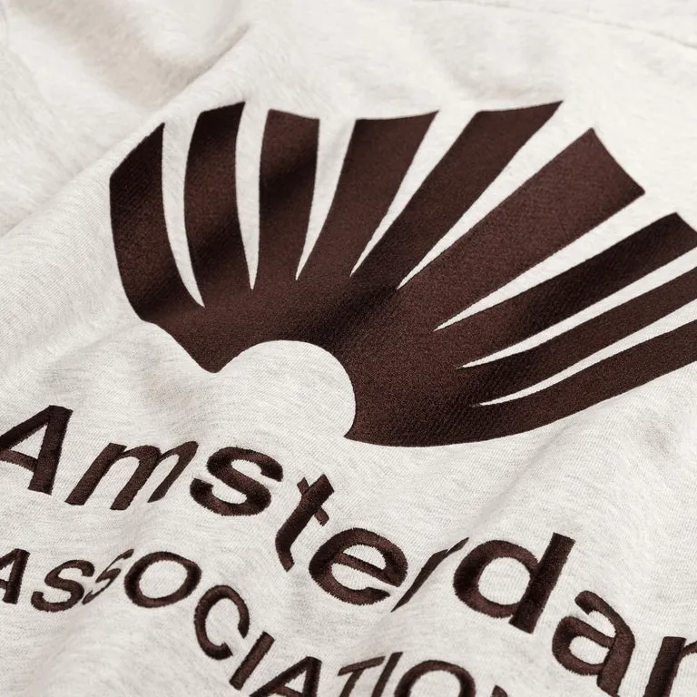 New Amsterdam Surf Association Logo Hoodie Ash / Vineyard Wine