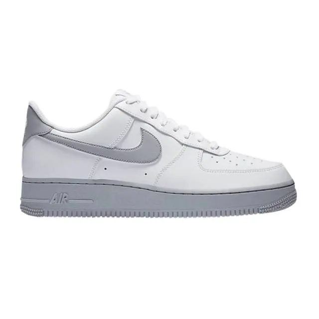 Nike air force 1 '07 (white grey sole/ white/ grey) men us 8