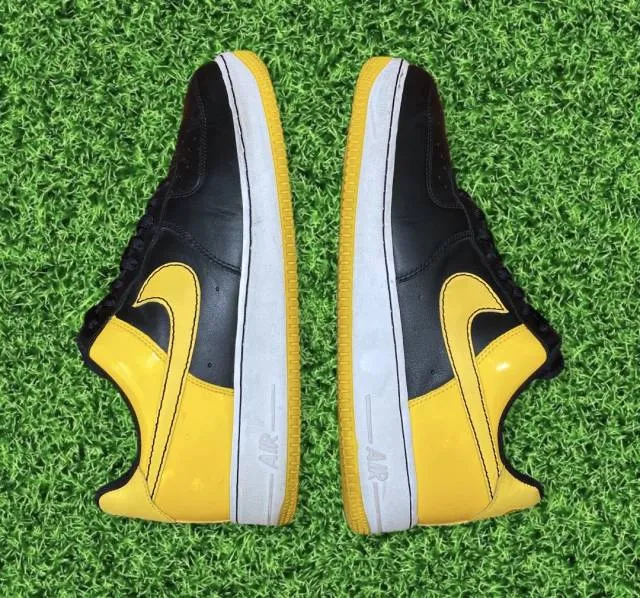 Nike air force 1 low black varsity maize