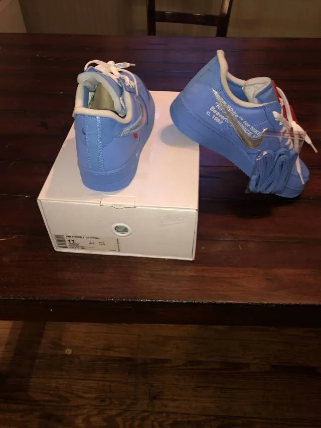 Nike air force 1 low off-white mca university blue