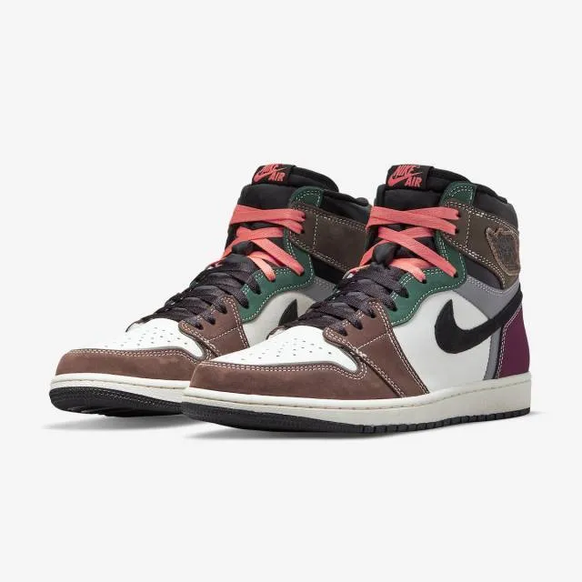 Nike air jordan 1 high og (crafted/ multicolor/ black/ archaeo brown/ dark chocolate) men us 8-13 dh