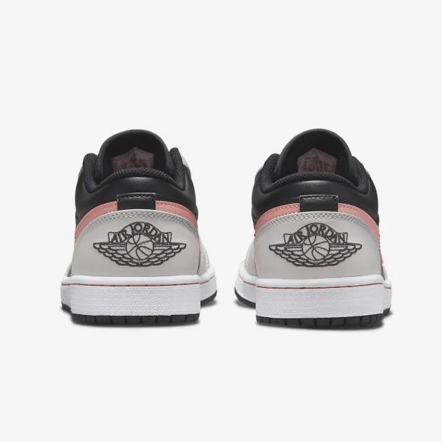 Nike air jordan 1 low (grey fog bleached coral/ black/ grey fog/ white/ bleached coral) men us 8-13