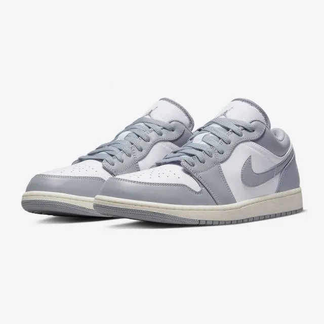 Nike air jordan 1 low (vintage stealth grey/ stealth/ white/ sail/ grey) men us 8-13 553558-053