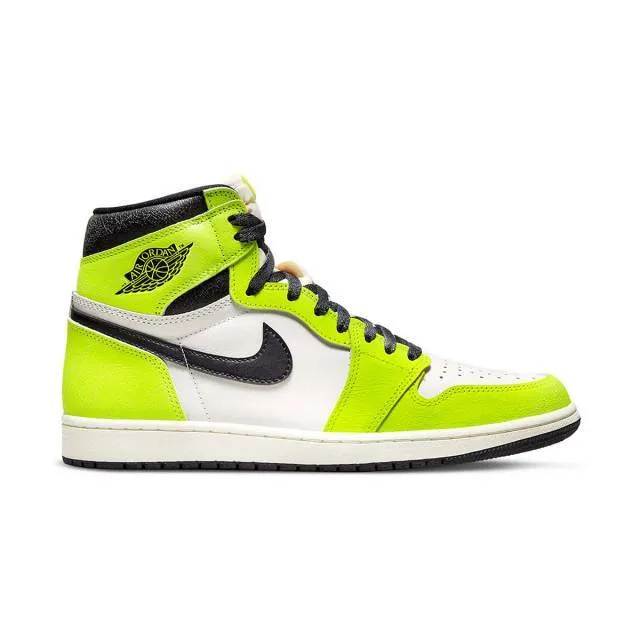 Nike air jordan 1 retro high og (visionaire/ volt/ lime green/ black/ sail/ white) men us 8-13 55508