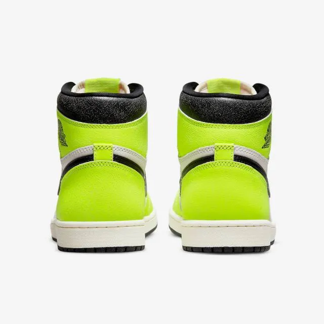 Nike air jordan 1 retro high og (visionaire/ volt/ lime green/ black/ sail/ white) men us 8-13 55508