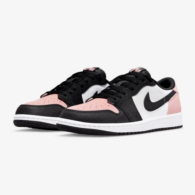 Nike air jordan 1 retro low og (bleached coral pink/ black/ white/ grey fog/ white) men us 8-13 cz07