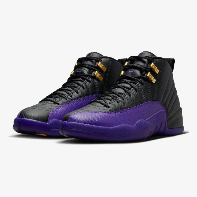 Nike air jordan 12 retro (field purple/ black/ metallic gold/ taxi) men us 8-13 ct8013-057