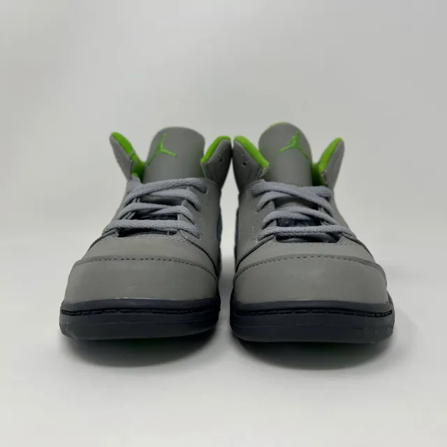 Nike air jordan retro v 5 td green bean 2022 grey toddler size 10c dq3736-003