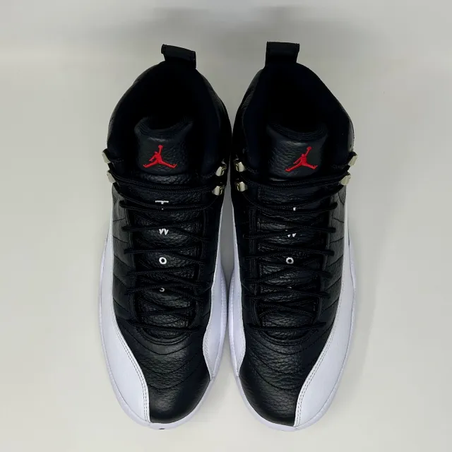 Nike air jordan retro xii 12 playoffs 2022 black white men's size 11 ct8013-006