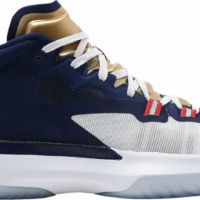 Nike air jordan zion williamson 1 white/navy blue/gold usa all new