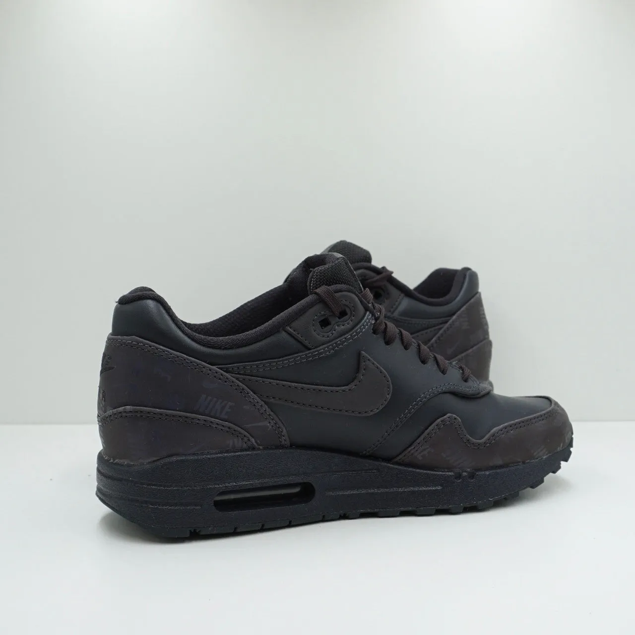 Nike Air Max 1 Lux Oil Grey Logo Prints (W)