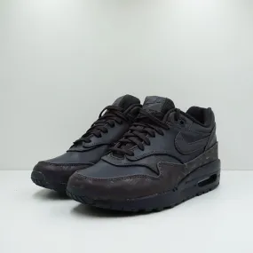 Nike Air Max 1 Lux Oil Grey Logo Prints (W)