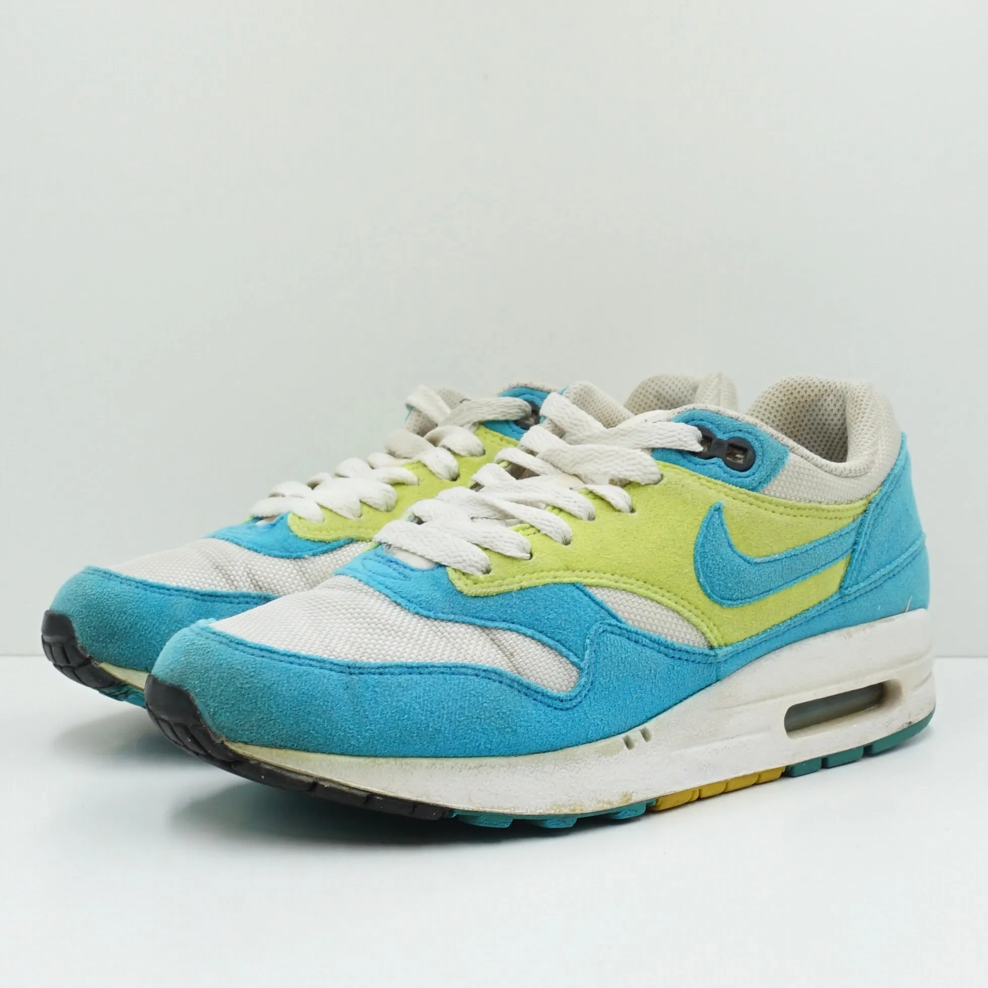 Nike Air Max 1 White Blue Glow Volt