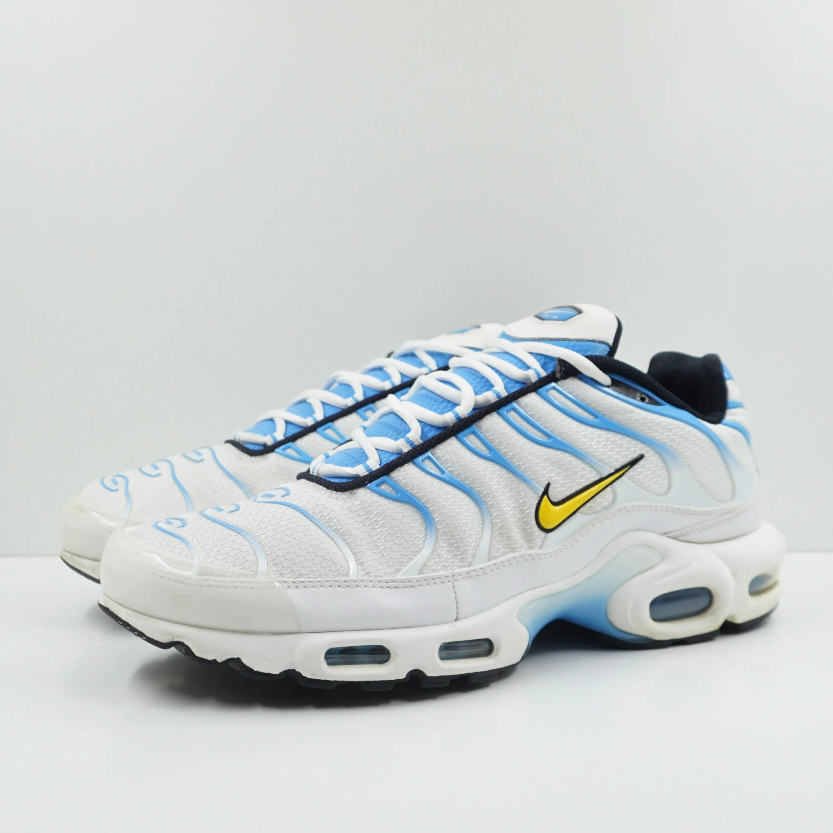 Nike Air Max Plus White University Blue Gold