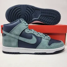 Nike dunk high teal suede