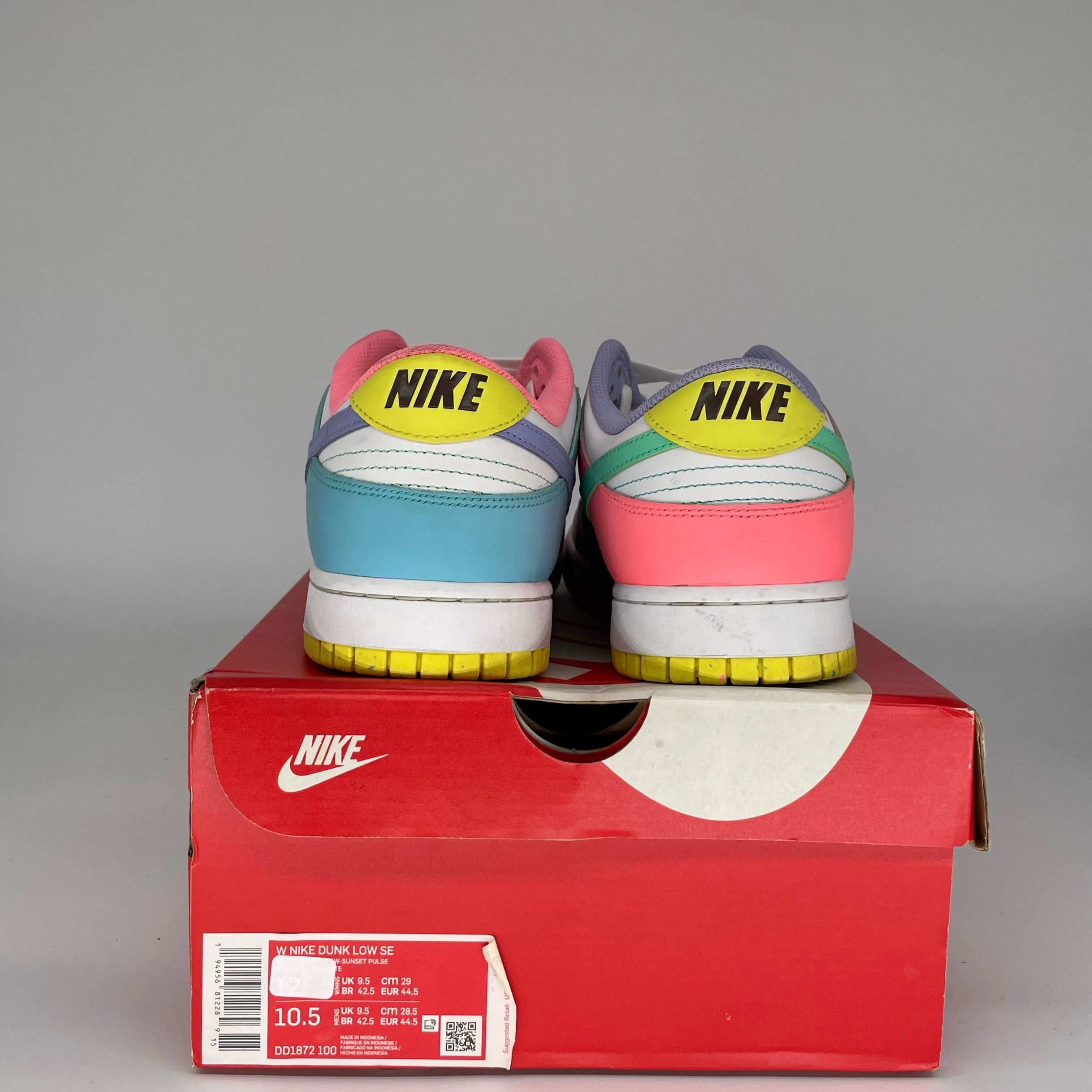 NIKE DUNK LOW EASTER CANDY W SIZE 10.5/12W DD1872-100