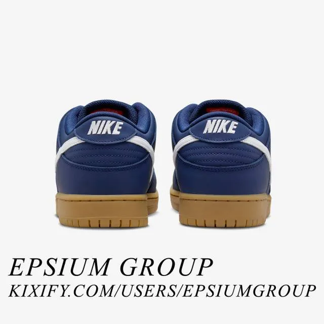 Nike dunk low sb (navy gum/ navy/ white/ navy/ gum/ navy/ orange) men us 8-13 fj1674-400