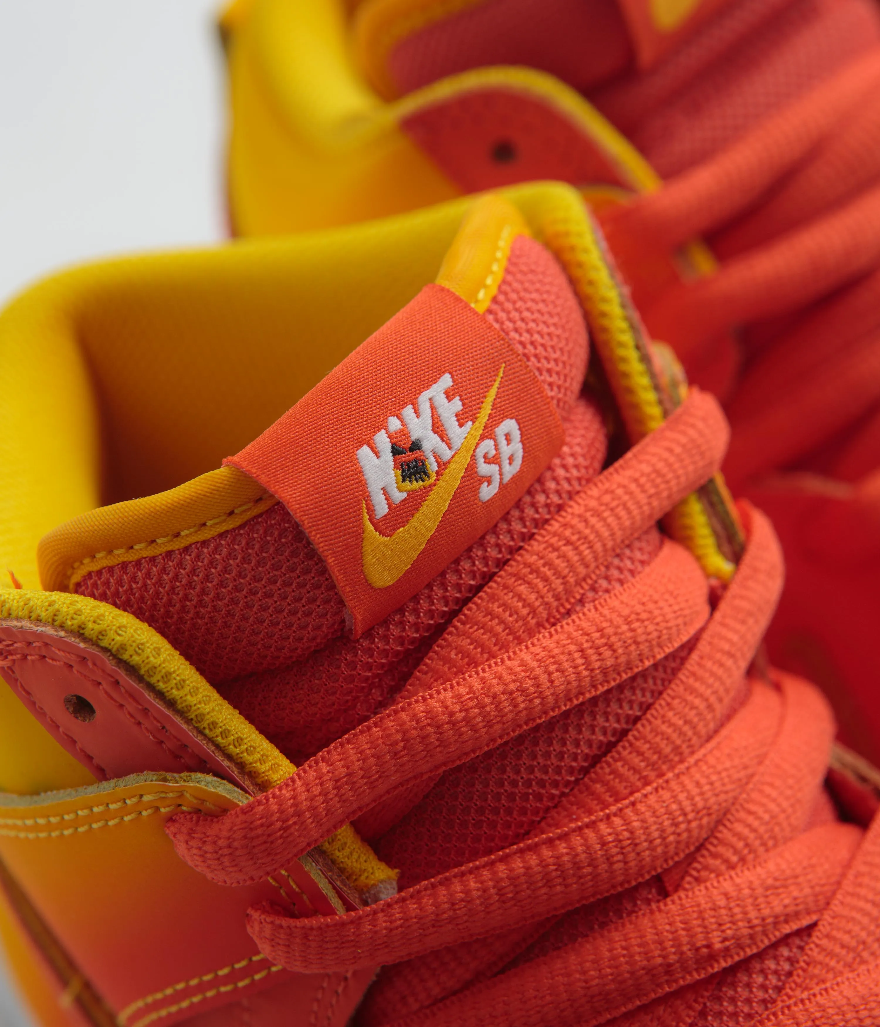 Nike SB Dunk High Pro Shoes - Amarillo / Orange - White - Black