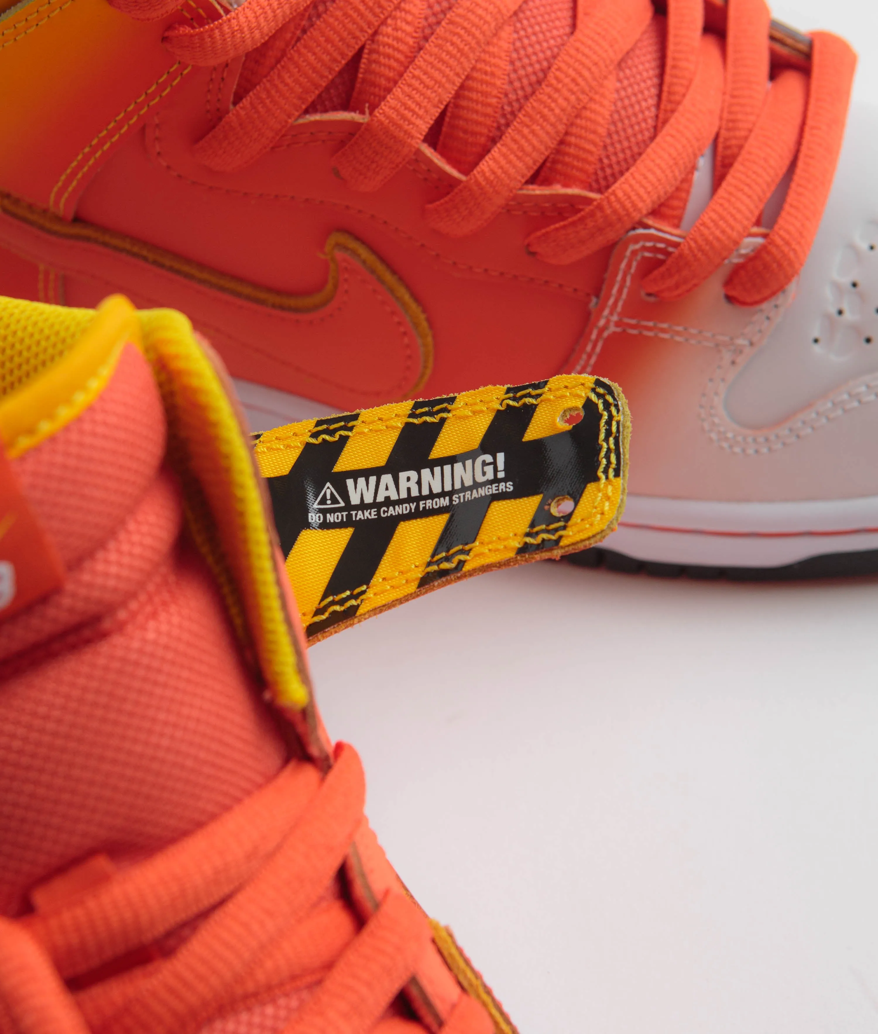 Nike SB Dunk High Pro Shoes - Amarillo / Orange - White - Black