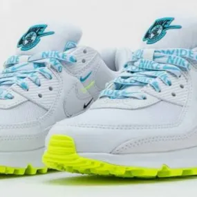 Nike wmns air max 90 worldwide white blue fury